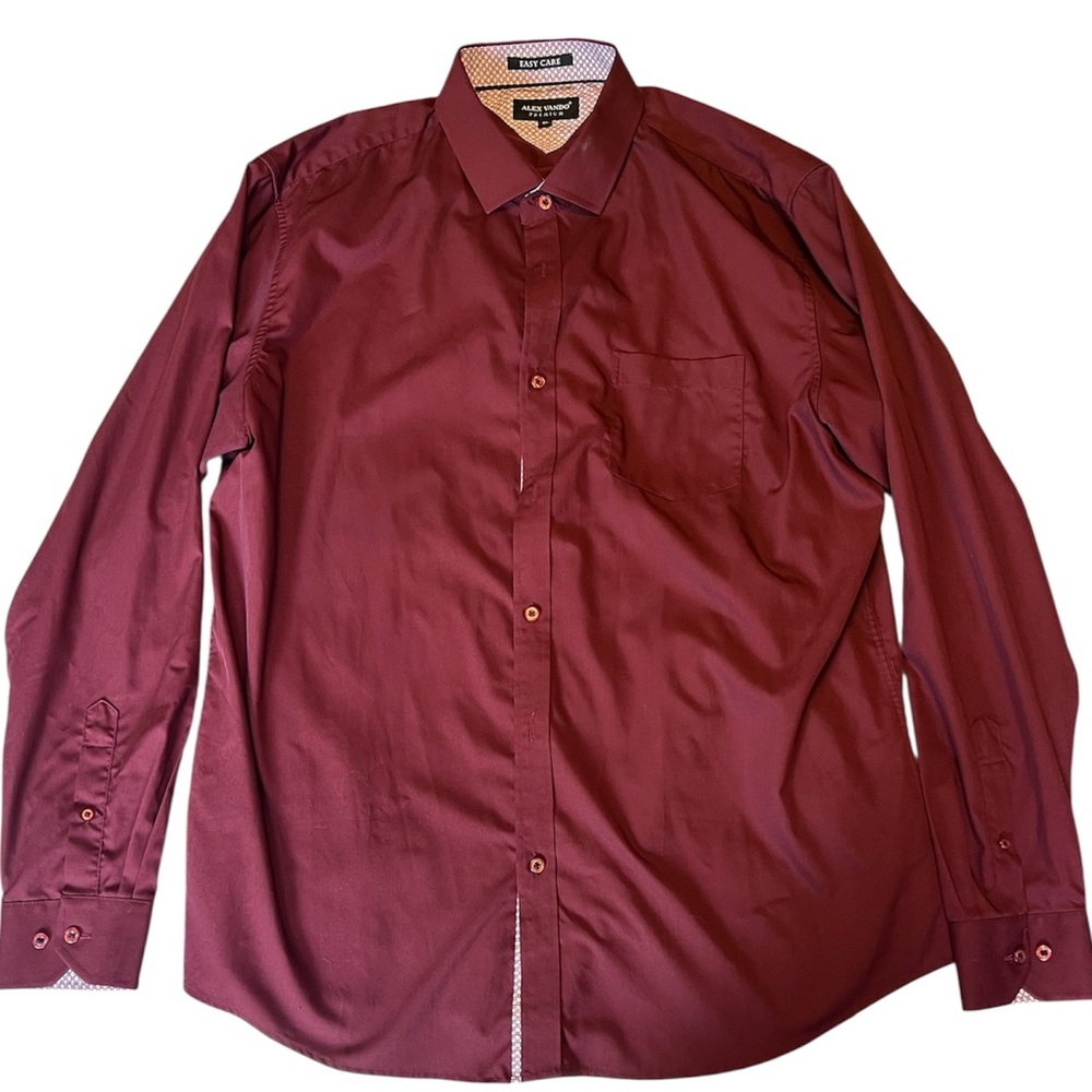 Bordeaux Men's Dress Shirt